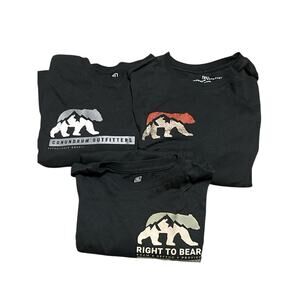 CONUNDRUM OUTFITTERS Right to Bear T SHIRTS SIZE XL BLACK Lot Of 3